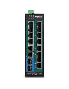 Trendnet TI-PG162 switch No administrado Gigabit Ethernet (10 100 1000) Energía sobre Ethernet (PoE) Negro 2