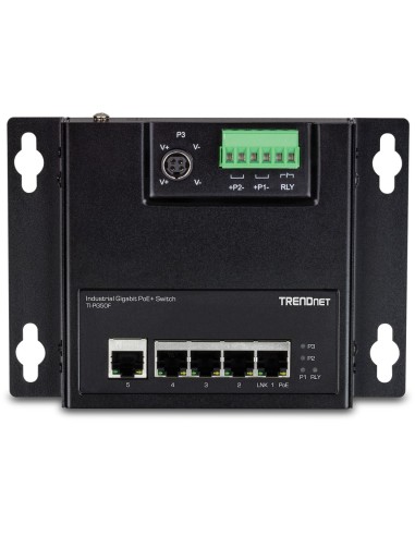 Trendnet TI-PG50F switch No administrado Energía sobre Ethernet (PoE) Negro