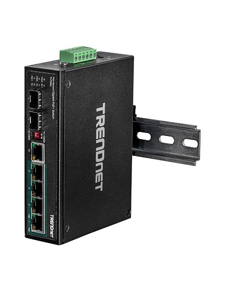 Trendnet TI-PG62 switch No administrado Gigabit Ethernet (10 100 1000) Energía sobre Ethernet (PoE) Negro