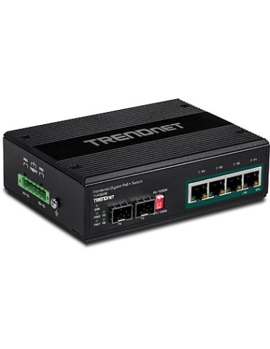 Trendnet TI-PG62B switch No administrado L2 Gigabit Ethernet (10 100 1000) Energía sobre Ethernet (PoE) Negro