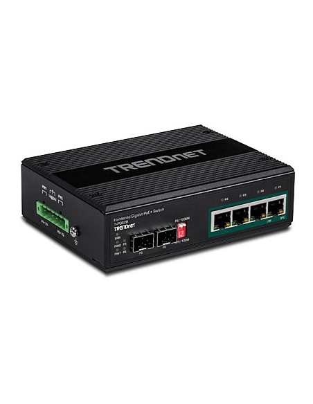 Trendnet TI-PG62B switch No administrado L2 Gigabit Ethernet (10 100 1000) Energía sobre Ethernet (PoE) Negro