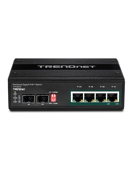 Trendnet TI-PG62B switch No administrado L2 Gigabit Ethernet (10 100 1000) Energía sobre Ethernet (PoE) Negro