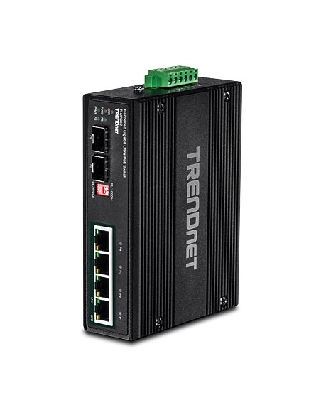 Trendnet TI-UPG62 switch No administrado L2 Gigabit Ethernet (10 100 1000) Energía sobre Ethernet (PoE) Negro