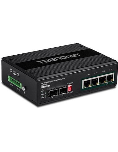 Trendnet TI-UPG62 switch No administrado L2 Gigabit Ethernet (10 100 1000) Energía sobre Ethernet (PoE) Negro