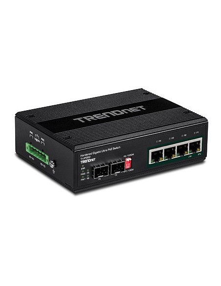 Trendnet TI-UPG62 switch No administrado L2 Gigabit Ethernet (10 100 1000) Energía sobre Ethernet (PoE) Negro