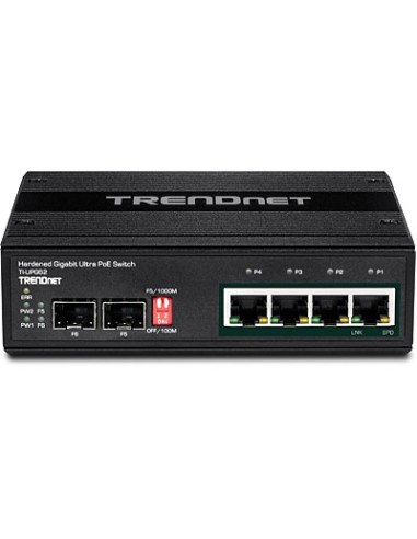 Trendnet TI-UPG62 switch No administrado L2 Gigabit Ethernet (10 100 1000) Energía sobre Ethernet (PoE) Negro