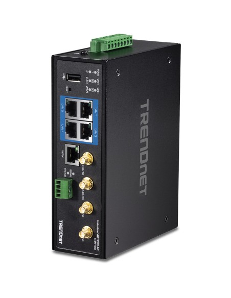 Trendnet TI-W100 router inalámbrico Gigabit Ethernet Doble banda (2,4 GHz   5 GHz) Negro