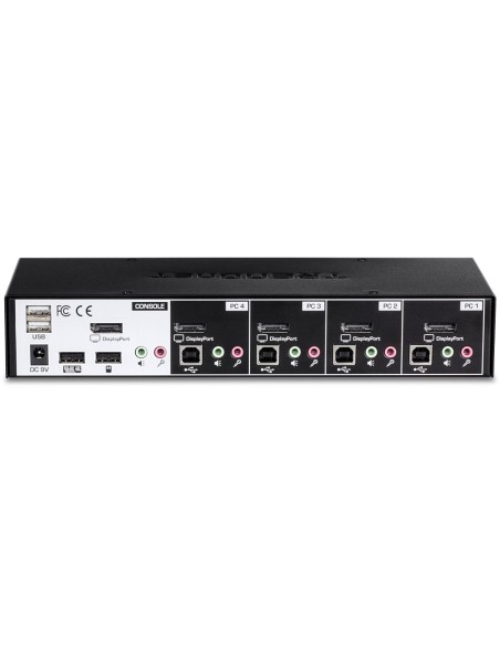 Trendnet TK-441DP interruptor KVM Negro