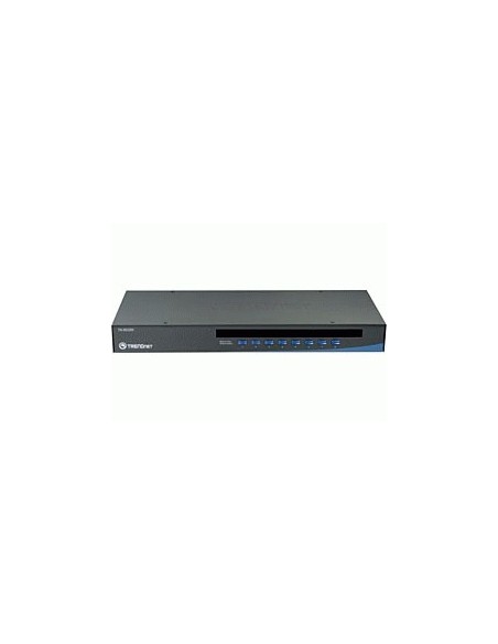 Trendnet TK-803R 8-Port USB PS 2 Rack Mount KVM Switch interruptor KVM Montaje en rack
