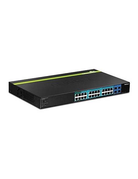 Trendnet TPE-2840WS switch Gestionado Gigabit Ethernet (10 100 1000) Energía sobre Ethernet (PoE) 1U Negro