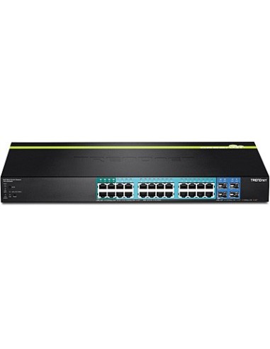 Trendnet TPE-2840WS switch Gestionado Gigabit Ethernet (10 100 1000) Energía sobre Ethernet (PoE) 1U Negro