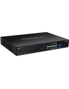 Trendnet TPE-BG102G switch No administrado Gigabit Ethernet (10 100 1000) Energía sobre Ethernet (PoE) 1U Negro