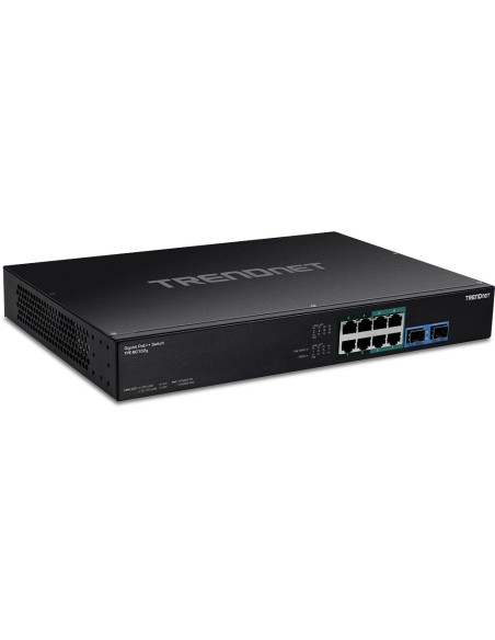 Trendnet TPE-BG102G switch No administrado Gigabit Ethernet (10 100 1000) Energía sobre Ethernet (PoE) 1U Negro