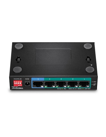 Trendnet TPE-LG50 switch No administrado Gigabit Ethernet (10 100 1000) Energía sobre Ethernet (PoE) Negro