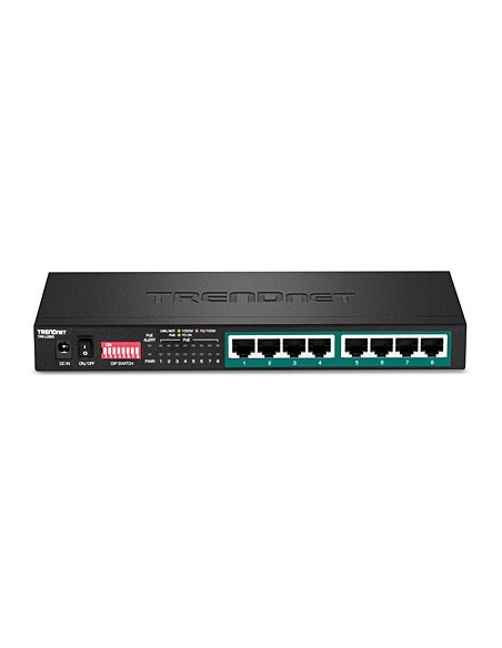 Trendnet TPE-LG80 switch No administrado Gigabit Ethernet (10 100 1000) Energía sobre Ethernet (PoE) Negro