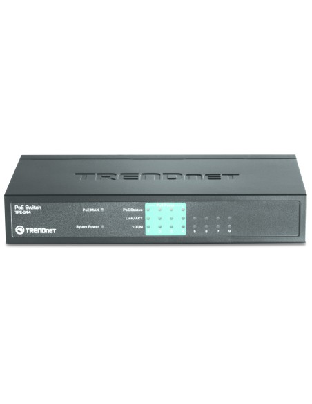 Trendnet TPE-S44 switch No administrado Energía sobre Ethernet (PoE) Azul