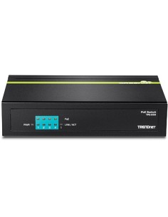 Trendnet TPE-S50 switch No administrado L2 Fast Ethernet (10 100) Energía sobre Ethernet (PoE) Negro 2