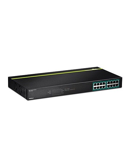 Trendnet TPE-TG160G switch No administrado L2 Gigabit Ethernet (10 100 1000) Energía sobre Ethernet (PoE) 1U Negro