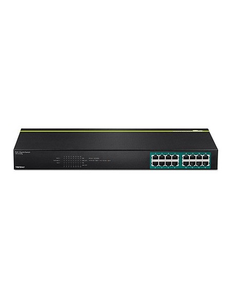 Trendnet TPE-TG160G switch No administrado L2 Gigabit Ethernet (10 100 1000) Energía sobre Ethernet (PoE) 1U Negro