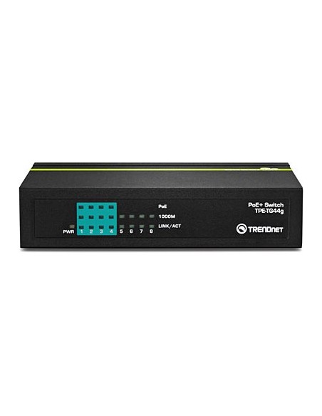 Trendnet TPE-TG44G switch No administrado Energía sobre Ethernet (PoE) Negro