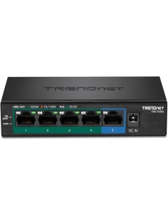 Trendnet TPE-TG52 switch No administrado Gigabit Ethernet (10 100 1000) Energía sobre Ethernet (PoE) Negro 2
