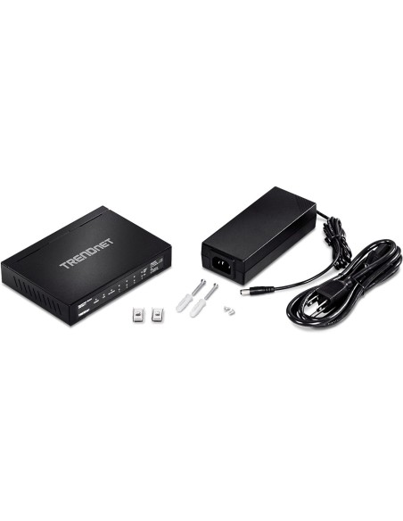 Trendnet TPE-TG611 switch Gigabit Ethernet (10 100 1000) Energía sobre Ethernet (PoE) Negro