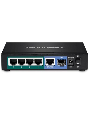 Trendnet TPE-TG611 switch Gigabit Ethernet (10 100 1000) Energía sobre Ethernet (PoE) Negro