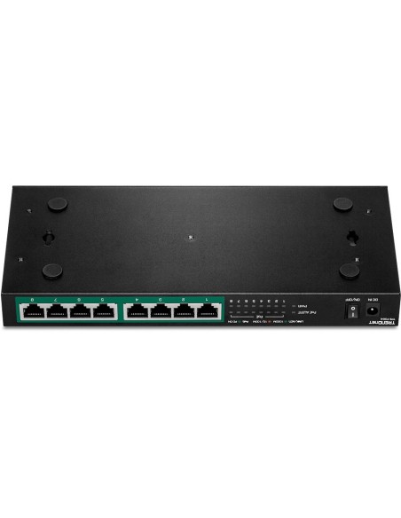 Trendnet TPE-TG84 switch No administrado Gigabit Ethernet (10 100 1000) Energía sobre Ethernet (PoE) Negro