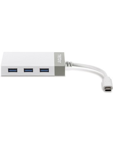 Trendnet TUC-ETGH3 base para portátil y replicador de puertos USB 3.2 Gen 1 (3.1 Gen 1) Type-C Gris, Blanco