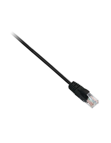 V7 Cable negro Cat6 no blindado (UTP) con conector RJ45 macho a RJ45 macho 10m 32.8ft