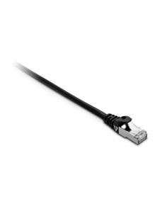 V7 Cable negro Cat7 blindado y laminado (SFTP) con conector RJ45 macho a RJ45 macho 5m 16.4ft