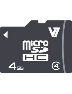 V7 Micro tarjeta de 4 GB SDHC Clase 4 + adaptador 2