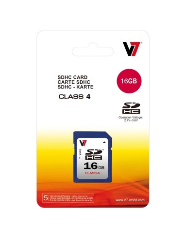 V7 SDHC 16 GB Clase 4