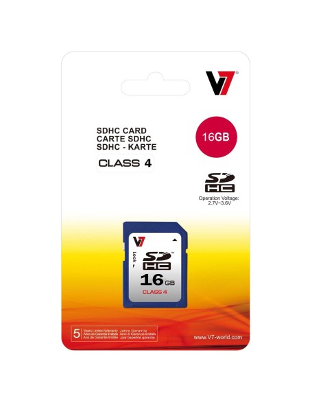 V7 SDHC 16 GB Clase 4
