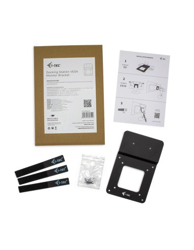 i-tec VESADOCK1 kit de montaje Negro Metal