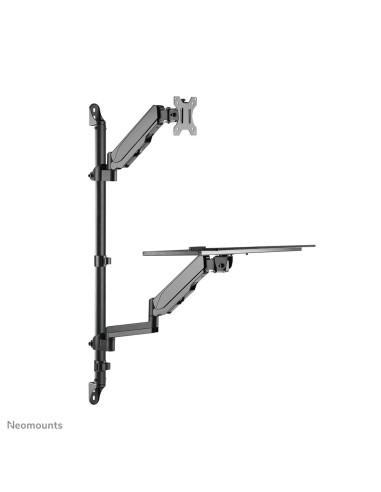Neomounts WL90-325BL1 Soporte de pared para puesto de trabajo de pie sentado 17-32" - resorte de gas