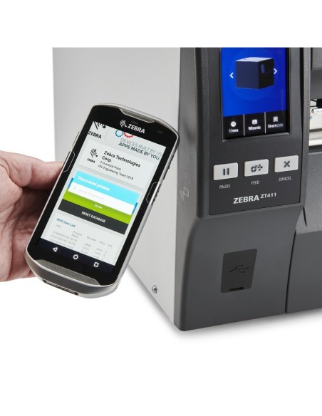 Zebra ZT411 impresora de etiquetas Transferencia térmica 203 x 203 DPI 356 mm s Inalámbrico y alámbrico Ethernet Bluetooth