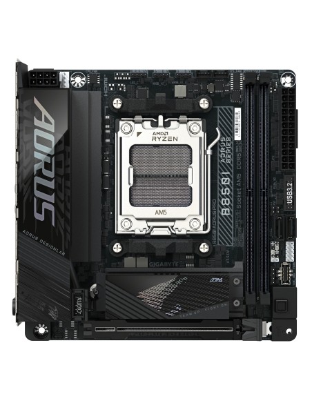 GIGABYTE B850I AORUS PRO Placa Base - Compatible con procesadores AMD Ryzen Serie 9000, VRM digital de 8+2+1 fases, hasta