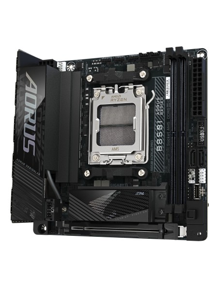 GIGABYTE B850I AORUS PRO Placa Base - Compatible con procesadores AMD Ryzen Serie 9000, VRM digital de 8+2+1 fases, hasta