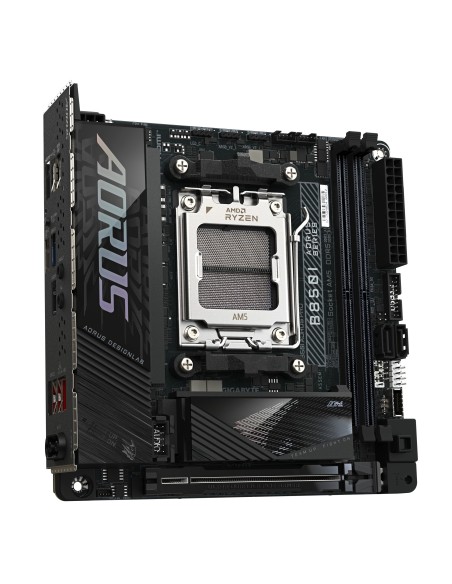 GIGABYTE B850I AORUS PRO Placa Base - Compatible con procesadores AMD Ryzen Serie 9000, VRM digital de 8+2+1 fases, hasta