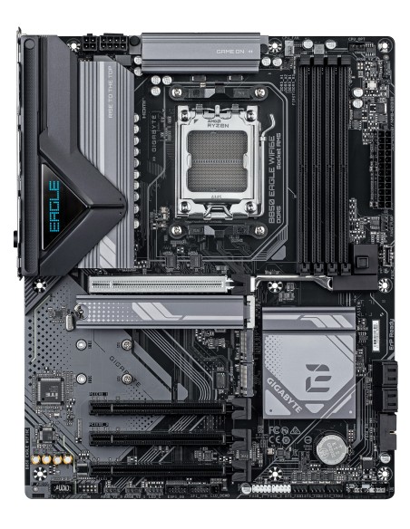 GIGABYTE B850 EAGLE WIFI6E Placa Base - Procesadores AMD Ryzen Serie 9000, VRM digital de 8+2+2 fases, hasta 8200MHz DDR5 (OC),