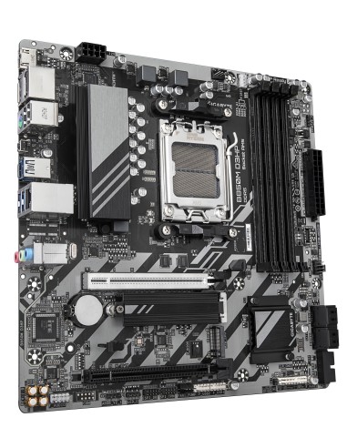 GIGABYTE B850M D3HP Placa Base - Procesadores AMD Ryzen Serie 9000, 5+2+2 fases VRM digitales, hasta 8200MHz DDR5 (OC), 1xPCIe