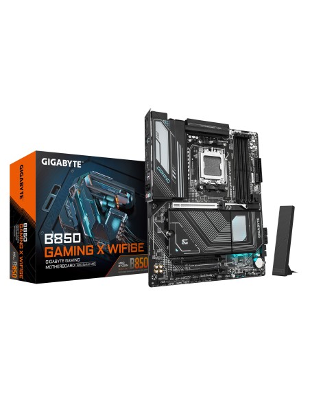 GIGABYTE B850 GAMING X WIFI6E Placa Base - Procesadores AMD Ryzen Serie 9000, VRM digital de 12+2+2 fases, hasta 8200MHz DDR5