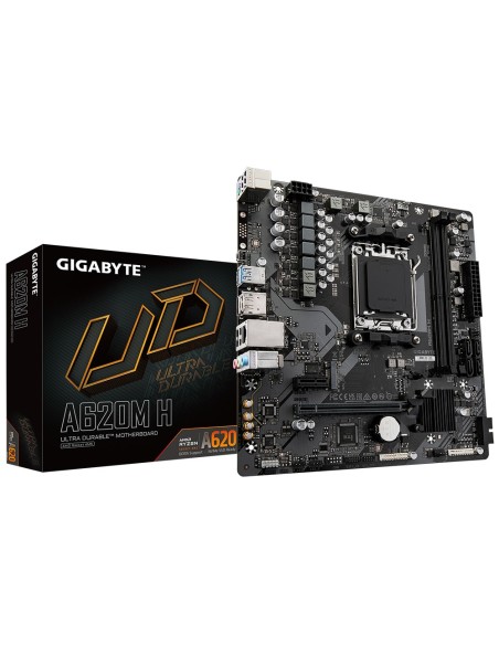 GIGABYTE A620M H placa base AMD A620 Zócalo AM5 micro ATX GIGABYTE A620M H placa base AMD A620 Zócalo AM5 micro ATX