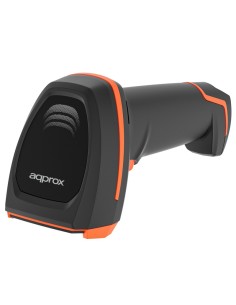 Approx appLS24 Lector de códigos de barras portátil 1D 2D Negro, Naranja