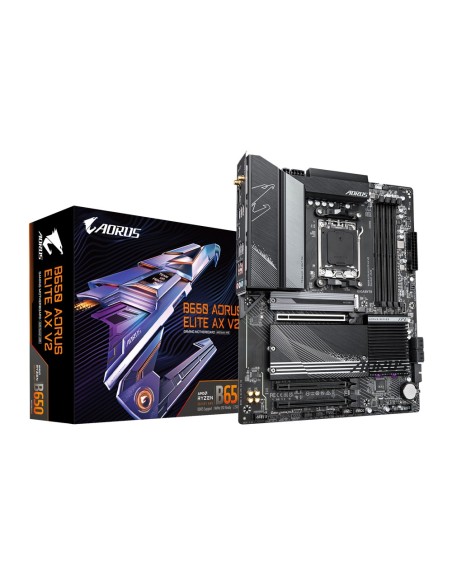 GIGABYTE B650 AORUS ELITE AX V2 Placa base - AMD Ryzen serie 9000, VRM de 12+2+2 fases, hasta 8000 MHz DDR5 (OC), 1xPCIe 5.0 + GIGABYTE B650 AORUS ELITE AX V2 Placa base - AMD Ryzen serie 9000, VRM de 12+2+2 fases, hasta 8000 MHz DDR5 (OC), 1xPCIe 5.0 +