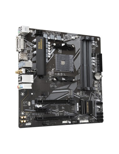 GIGABYTE B550M DS3H AC Placa base - Procesadores AMD Ryzen 5000, VRM de 5+3 fases, hasta 4733 MHz DDR4, 1xPCIe 4.0 + 1xPCIe 3.0