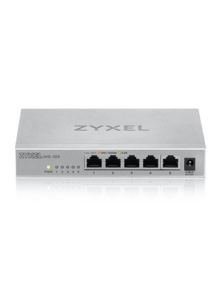 Zyxel MG-105 No administrado 2.5G Ethernet (100 1000 2500) Acero
