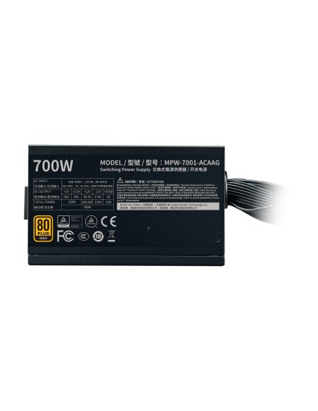 Cooler Master G700 Gold unidad de fuente de alimentación 700 W 24-pin ATX ATX Negro