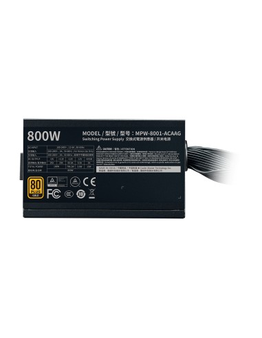 Cooler Master G800 Gold unidad de fuente de alimentación 800 W 24-pin ATX ATX Negro